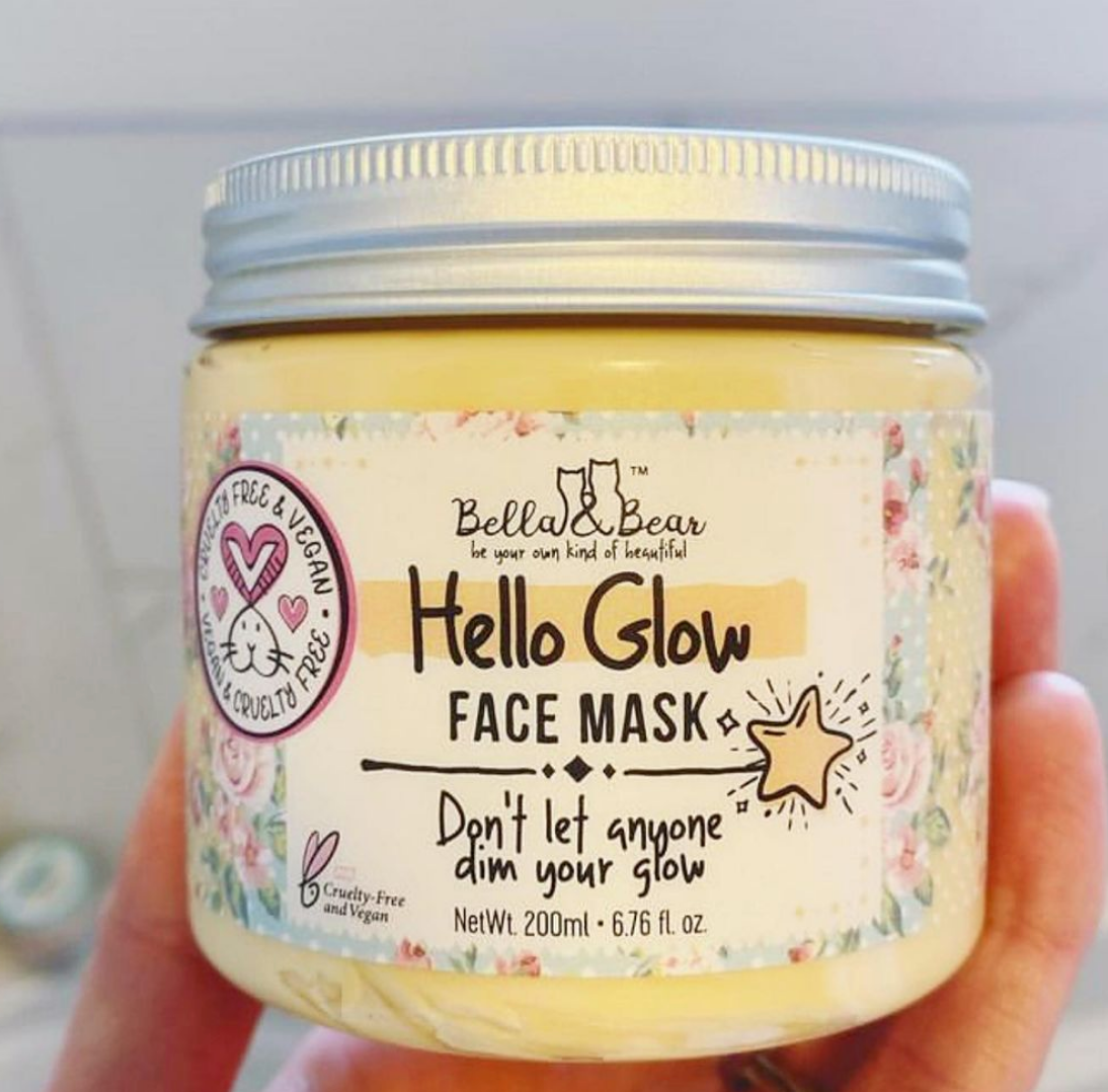 Masque facial Hello Glow pour éclaircir et lisser-Bella&Bear