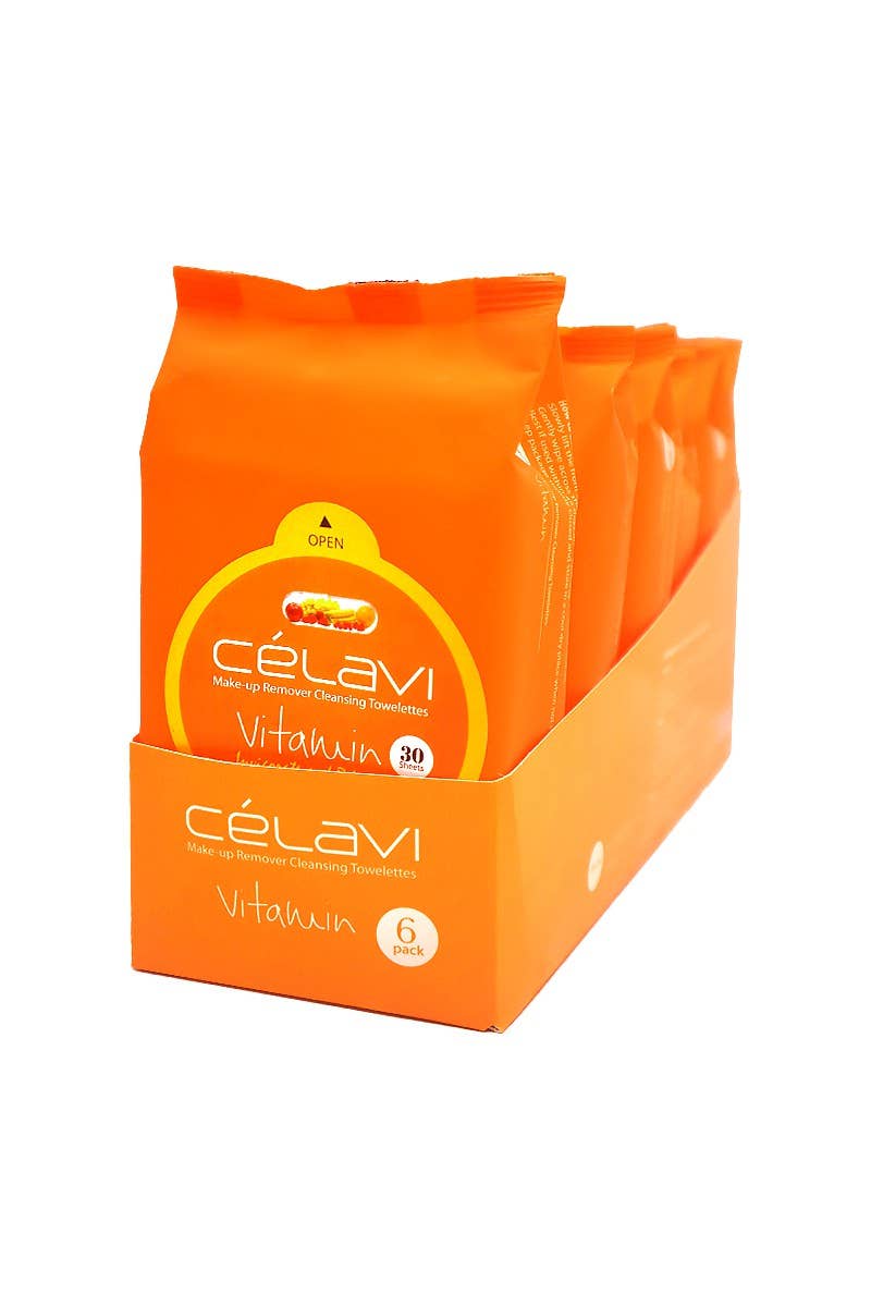 Celavi MT007 Lingettes Démaquillantes à la Vitamine - 6 pièces