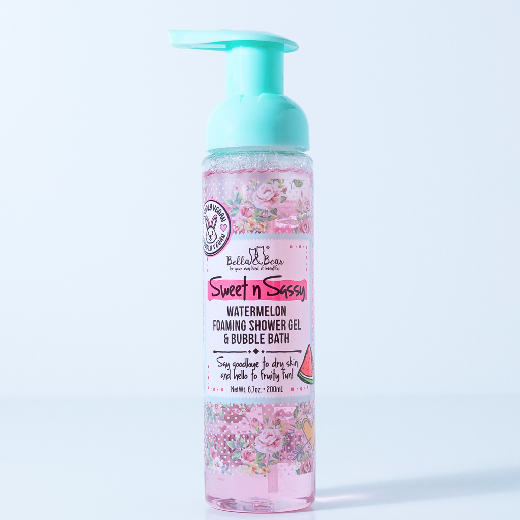 Gel douche et bain moussant à la pastèque Sweet 'n' Sassy-Bella&Bear