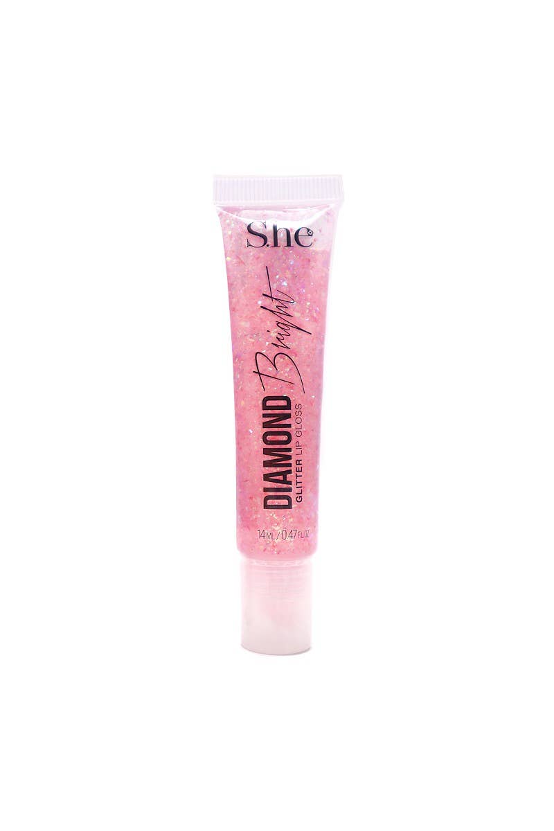 Gloss à lèvres à paillettes Makeup She LG780 Diamond Bright