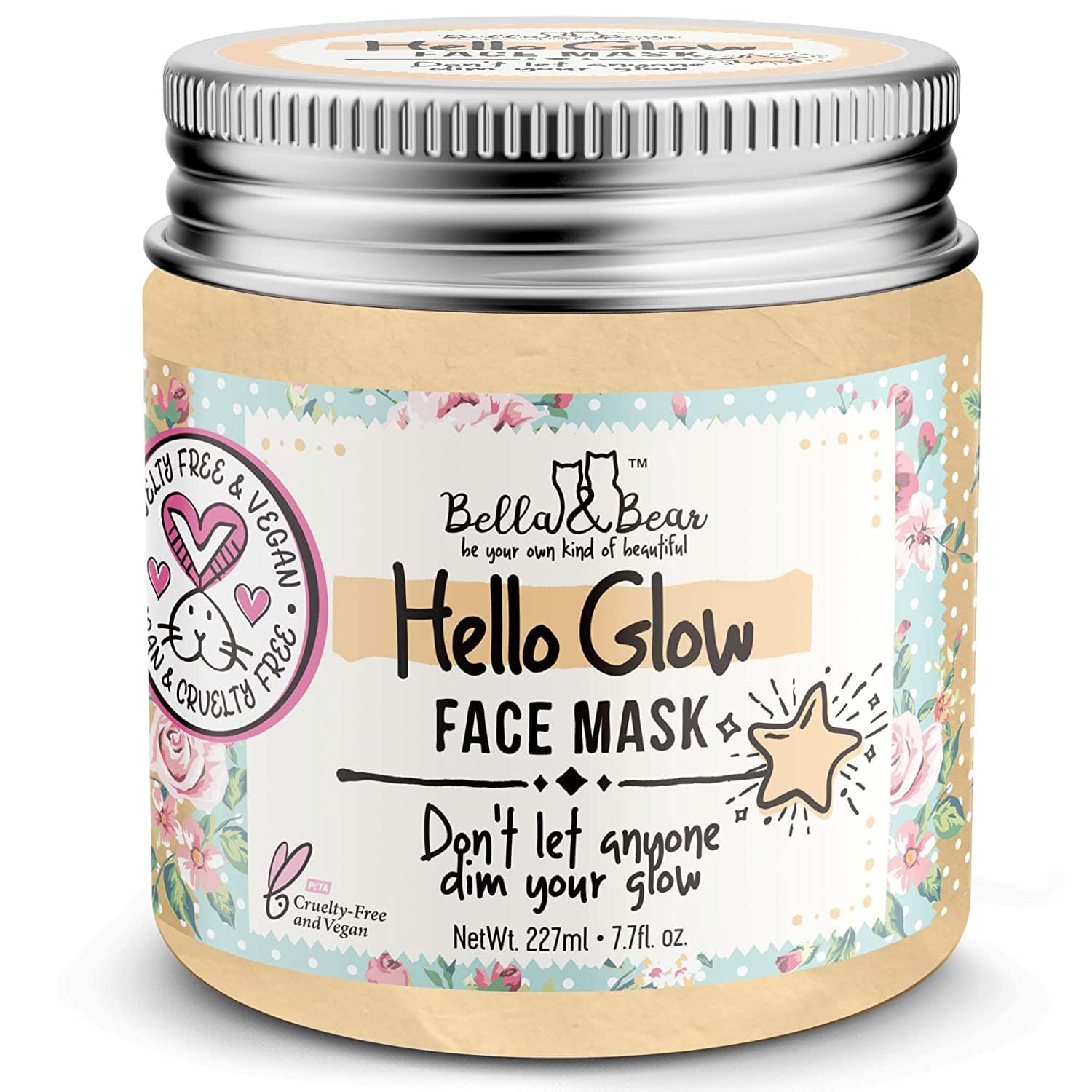 Masque facial Hello Glow pour éclaircir et lisser-Bella&Bear