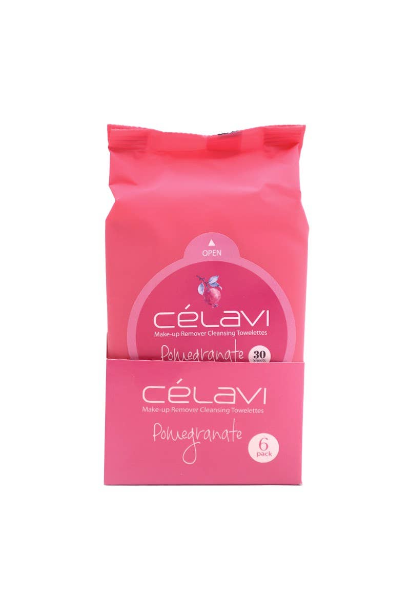 Celavi MT005 Lingettes Démaquillantes à la Grenade - 6 pièces