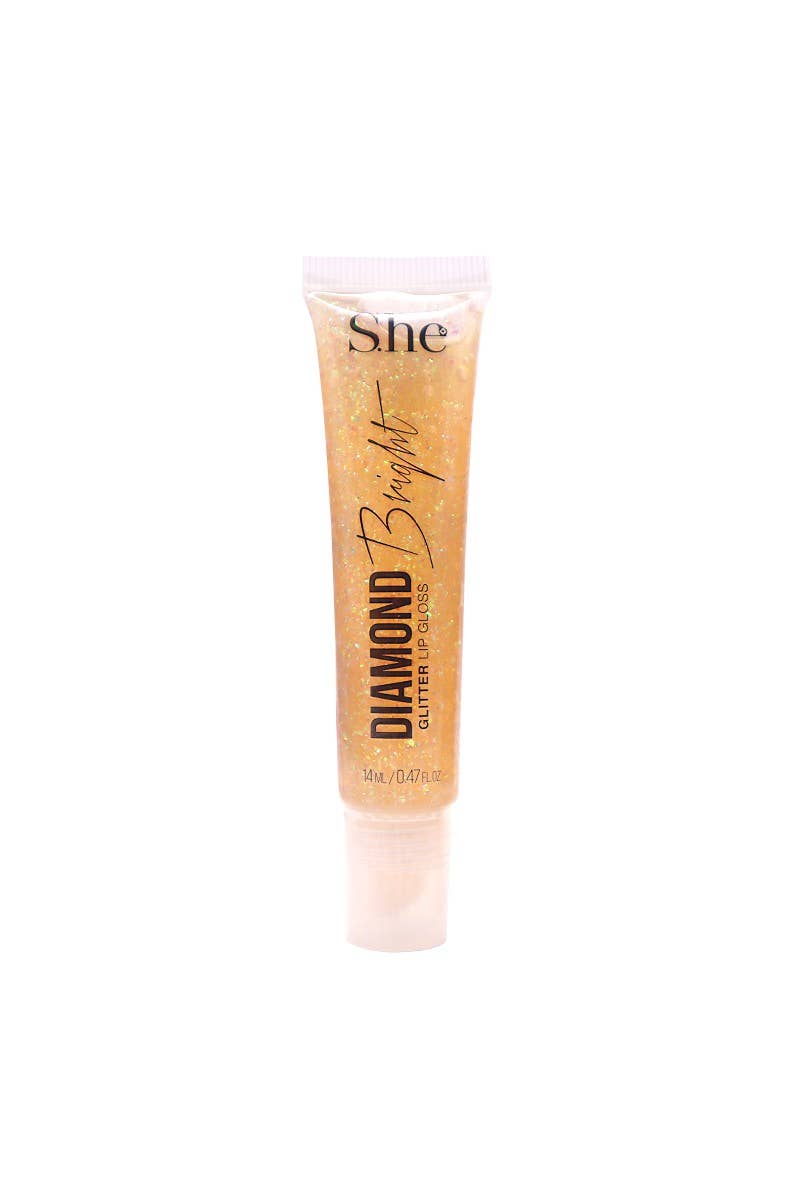 Gloss à lèvres à paillettes Makeup She LG780 Diamond Bright