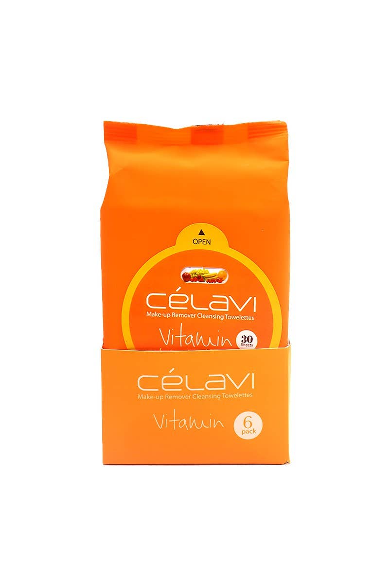 Celavi MT007 Lingettes Démaquillantes à la Vitamine - 6 pièces