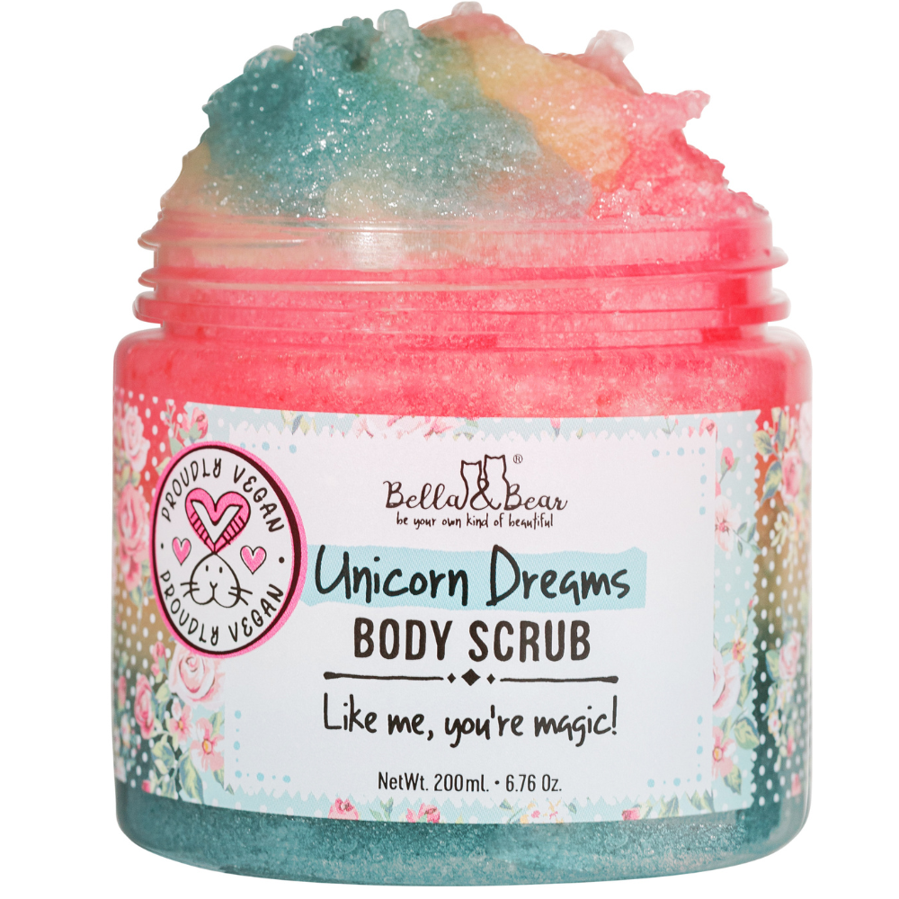 Gommage, nettoyant et hydratant pour le corps 3 en 1 Unicorn Dreams-Bella&Bear