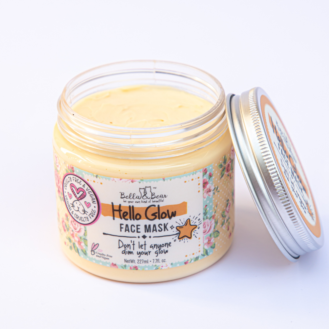 Masque facial Hello Glow pour éclaircir et lisser-Bella&Bear