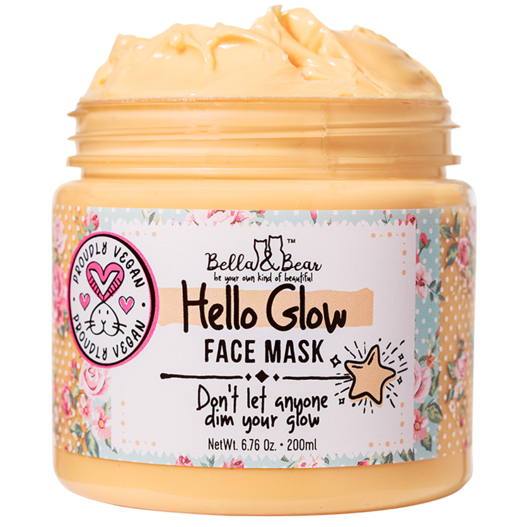 Masque facial Hello Glow pour éclaircir et lisser-Bella&Bear