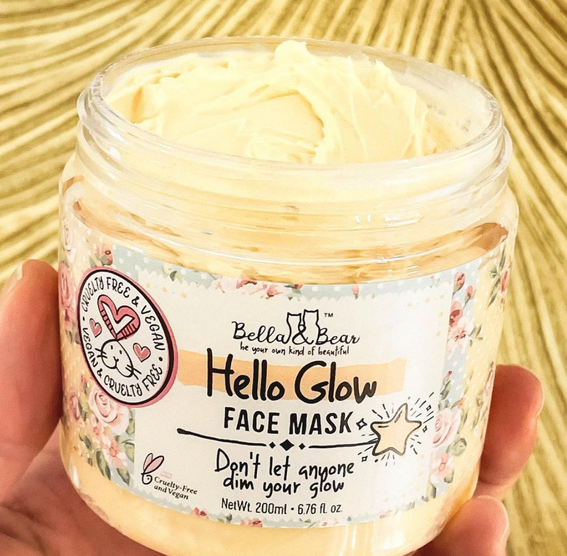 Masque facial Hello Glow pour éclaircir et lisser-Bella&Bear