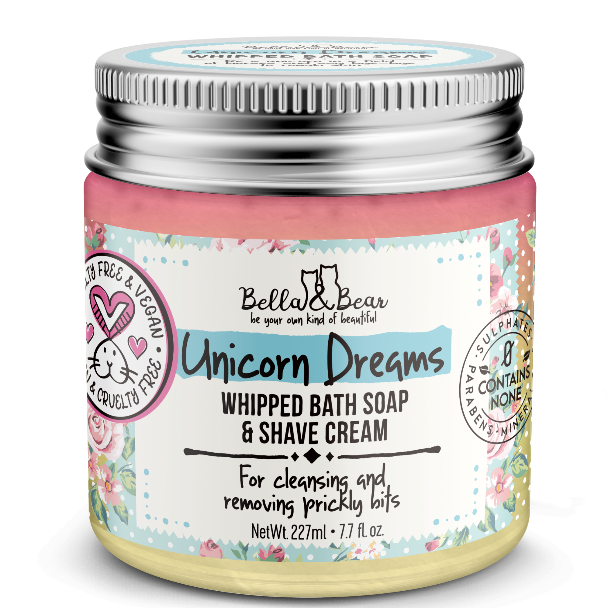 Savon de bain fouetté et crème à raser Licorn Dreams-Bella&Bear