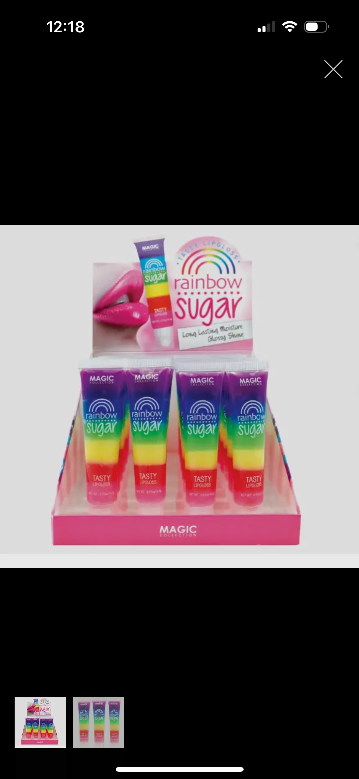Romantic bear rainbow sugar - Teinte à lèvres scintillante