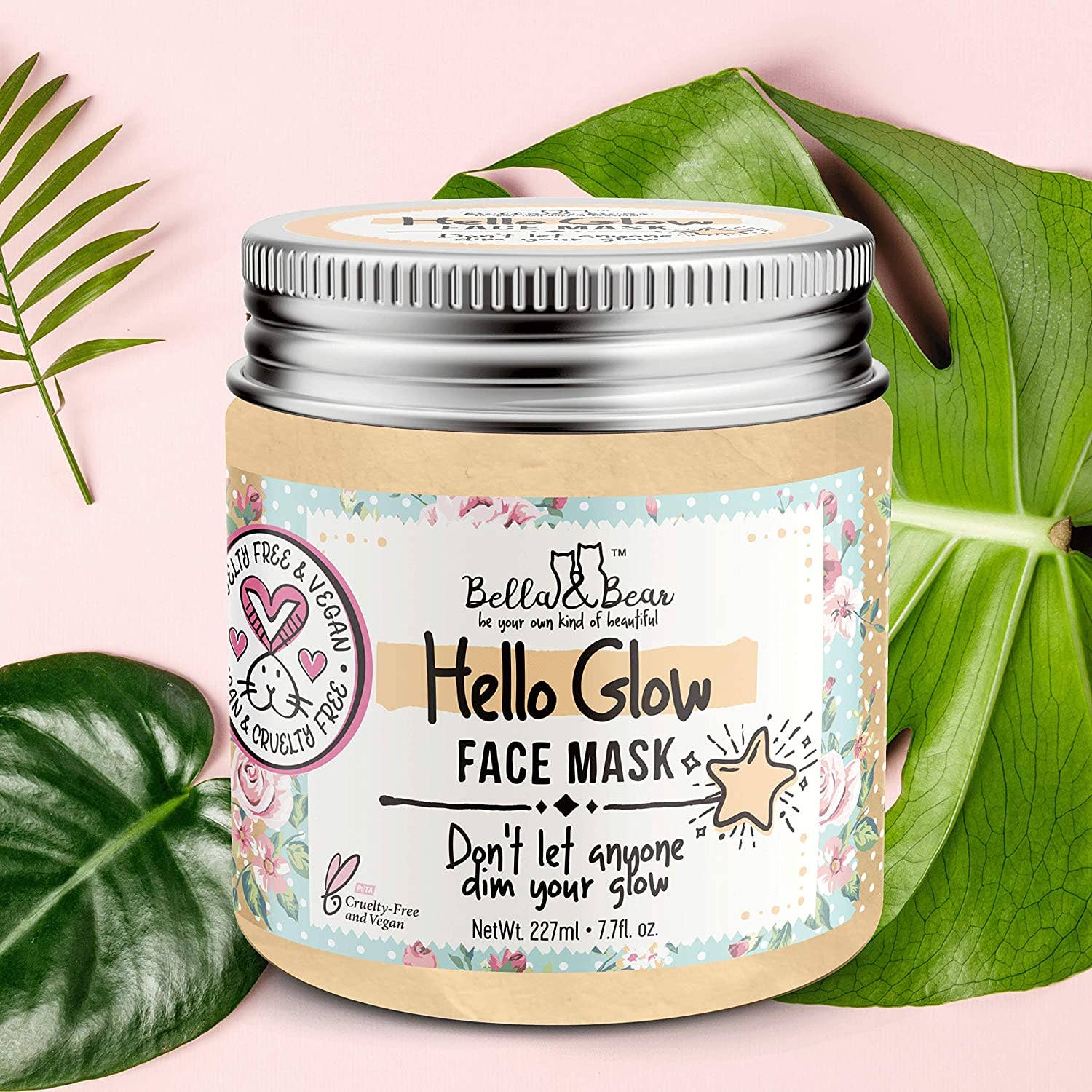 Masque facial Hello Glow pour éclaircir et lisser-Bella&Bear