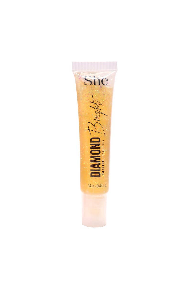 Gloss à lèvres à paillettes Makeup She LG780 Diamond Bright