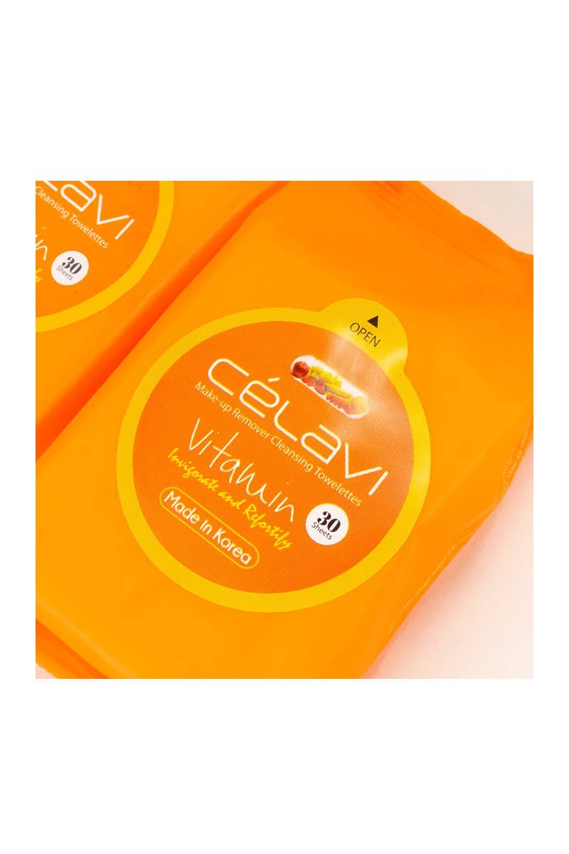 Celavi MT007 Lingettes Démaquillantes à la Vitamine - 6 pièces
