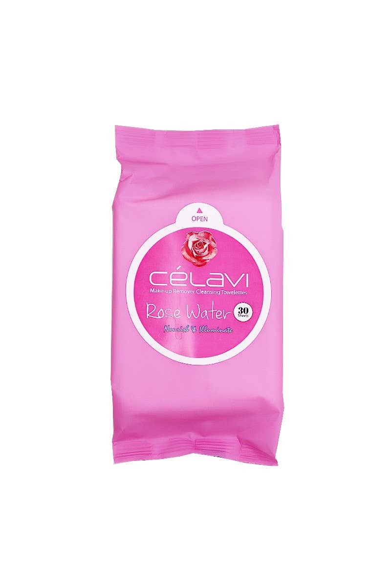 Celavi MT021 Lingettes Démaquillantes à l'Eau de Rose - 6 pièces