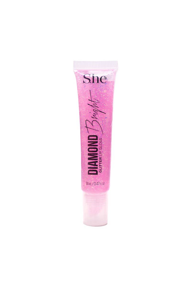 Gloss à lèvres à paillettes Makeup She LG780 Diamond Bright