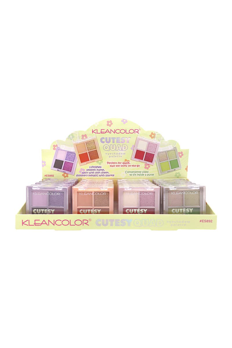 Palette de fards à paupières Kleancolor  Cutesy Quad