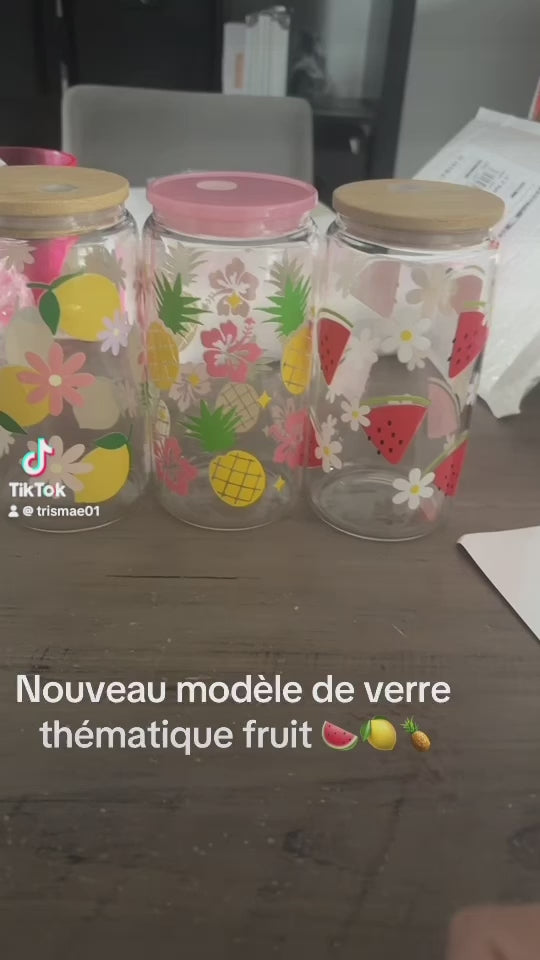 Verre 16 0z | Modèles Variés | Couvercle et Paille Inclus - TrisMae